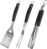HAUSHOF 3-Piece Stainless Steel BBQ Tool Set