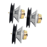 Mower Deck Spindle Assembly with Pulley 3 Pack for John Deere AM121342 AM115720