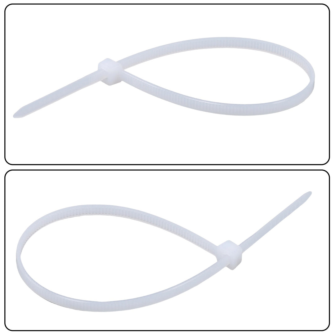 White Nylon Cable Ties 8 Inch 2000 Pack 40 lb