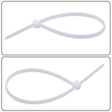 White Nylon Cable Ties 8 Inch 2000 Pack 40 lb