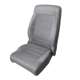 Gray Cloth Front Seat Cover Set with Bottom Foam for 2007-2010 Jeep Wrangler