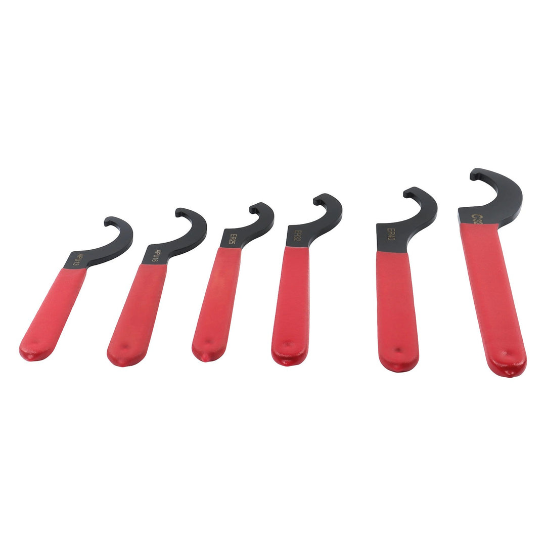 C Spanner Wrench Set 6 Piece APU13 APU16 ER25 ER32 ER40 C32