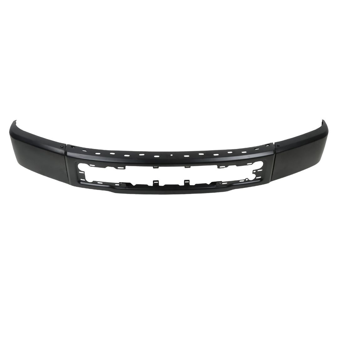 Black Steel Split Front Bumper Face Bar for 2015-2017 Ford F-150 FO1002423