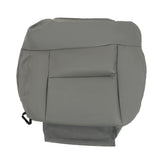 Gray Leather Front Seat Cover Set for 2004-2008 Ford F-150 Lariat FRSD0304DBTL