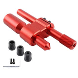6 in Adjustable Aluminum Shift Knob Extension, Red