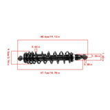 Front Coil-Over Shock Pair for 2016-2018 Yamaha Wolverine 700 B35-F3390-00-00