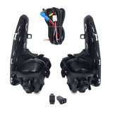 Fog Light Pair with Bezels and Wiring for 2018 Toyota Yaris