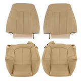 Front Perforated Leather Seat Cover Set for 2009-2014 Ford F-150 Lariat