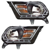 Headlight For 2010-2014 Mustang GT/BOSS 302 with Gray Trim Set AR3Z13008C 3221-2025LR - product image