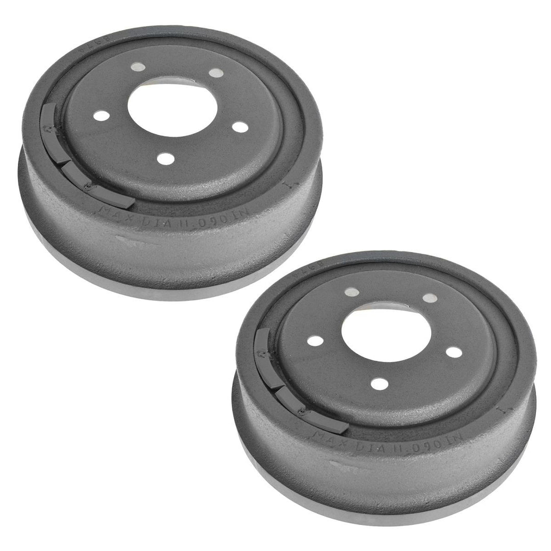 Rear Brake Drum Pair for 1987-1996 Ford F-150, Bronco & 1987-1999 E-150