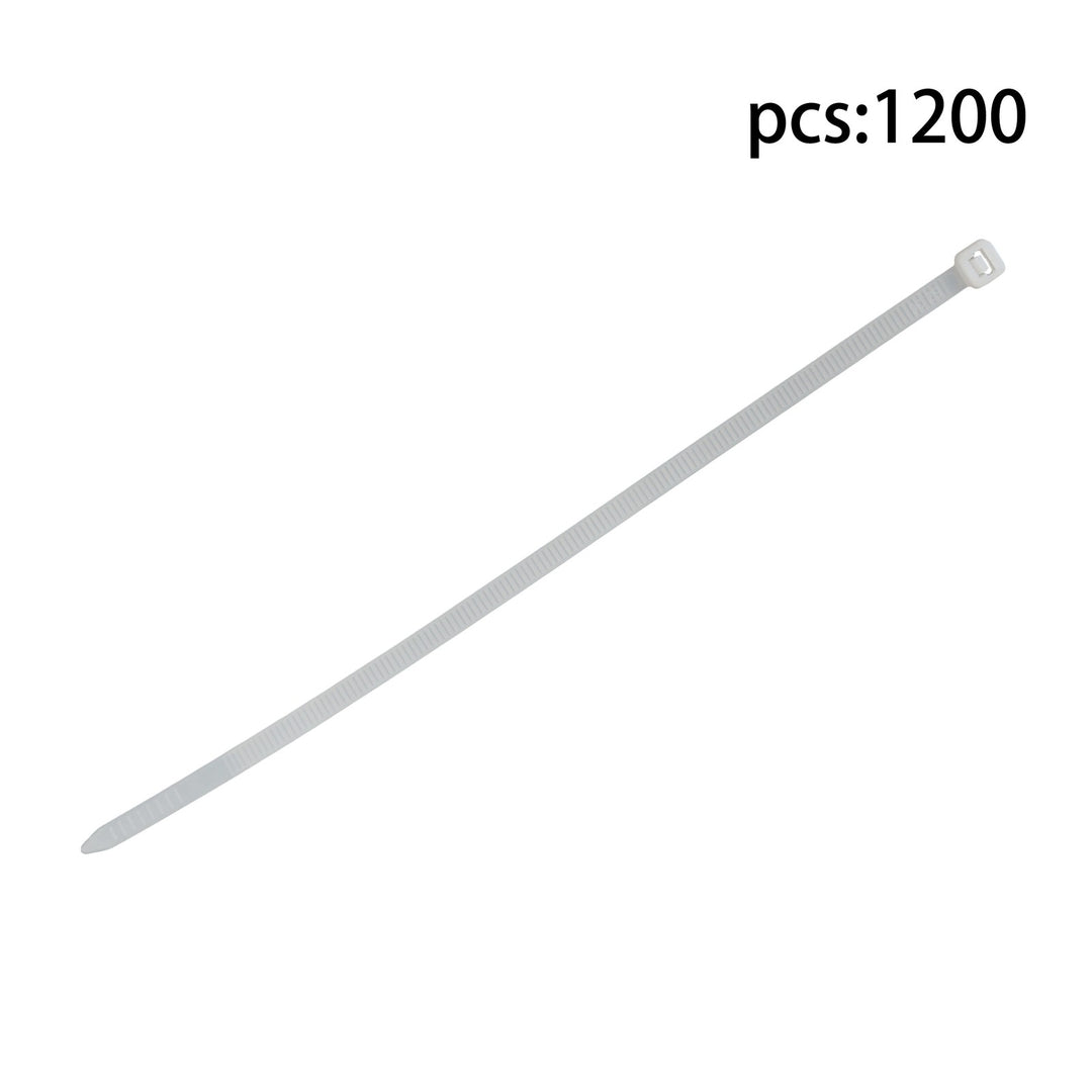 White Nylon Cable Ties 8 Inch 1200 Pack 50 lb