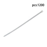 White Nylon Cable Ties 8 Inch 1200 Pack 50 lb