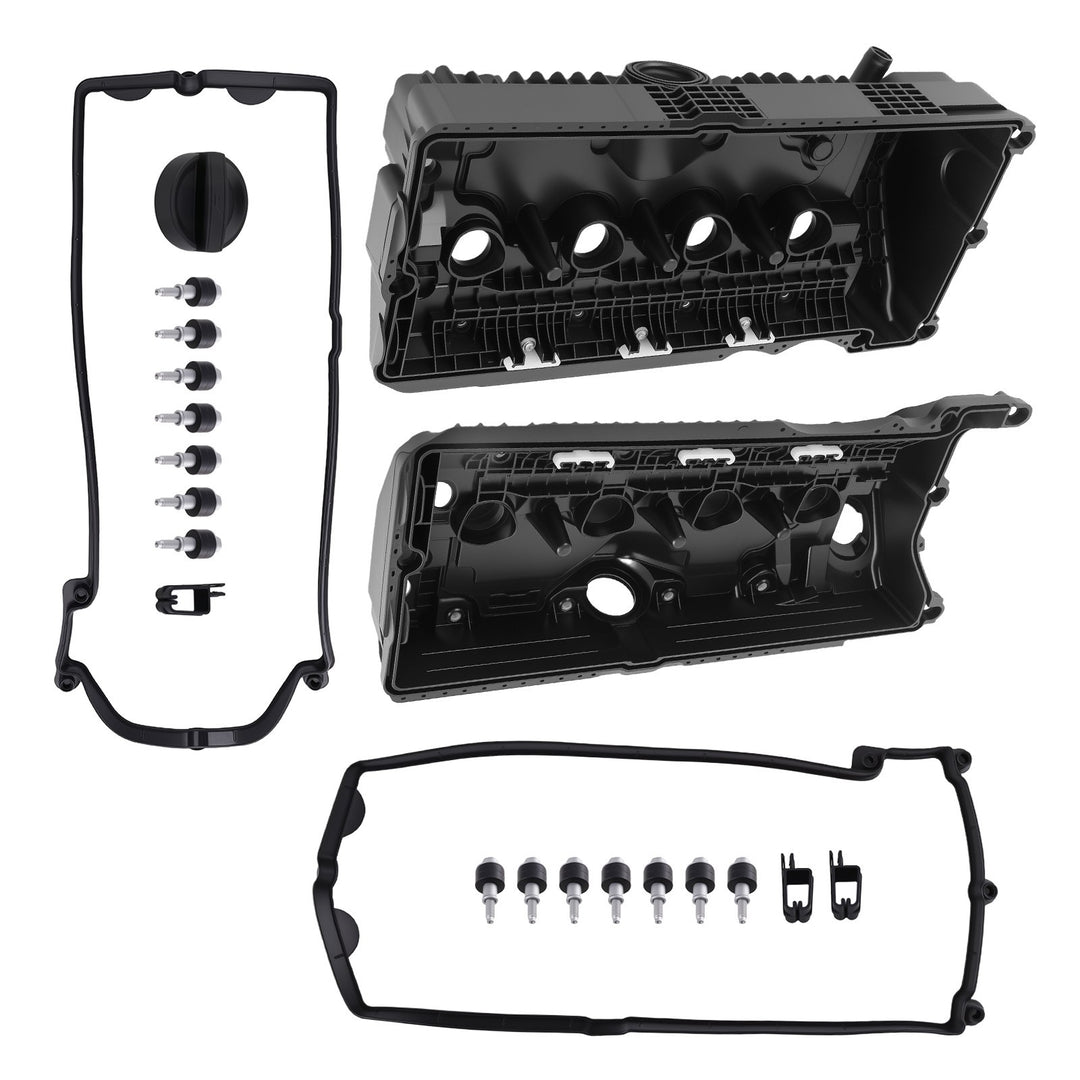 Valve Cover Set for 2002-2010 BMW 545i 550i 645Ci 650i 745i 750i and X5 4.4L 4.8L V8 11127518073