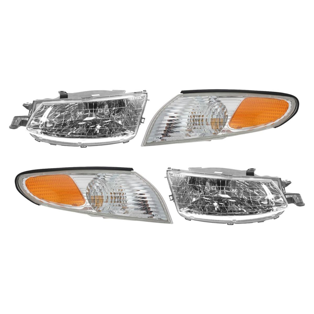 Headlight and Corner Light Set for 1999-2001 Toyota Solara