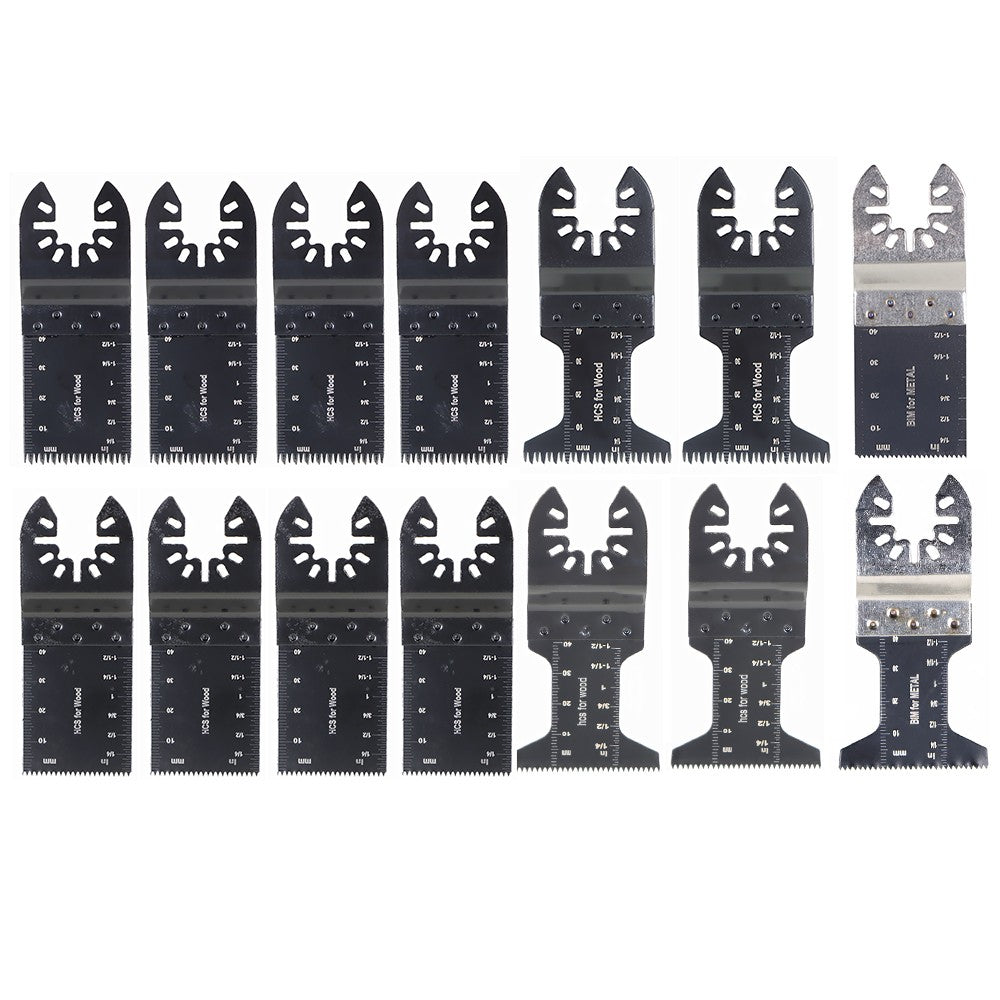 14 Piece Oscillating Multi Tool Saw Blade Set