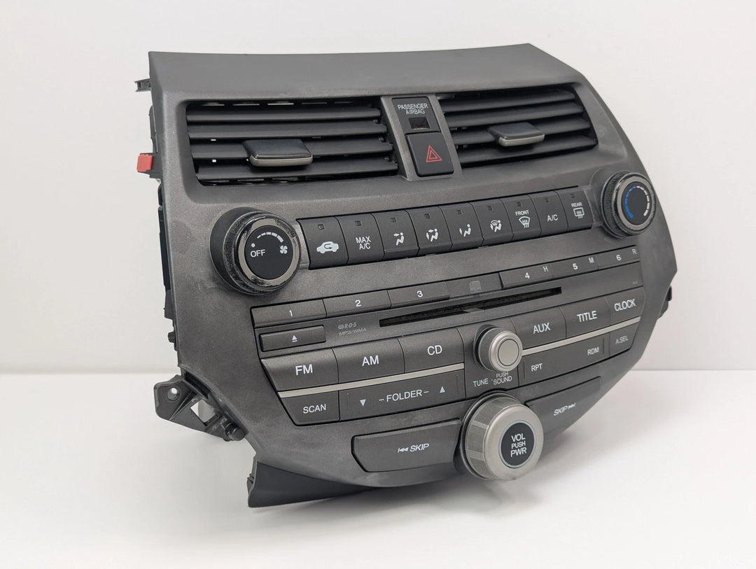 08-11 Honda Accord Radio Stereo CD Player AC Climate Control Air Vents OEM 39100-TA0-A02 - product image