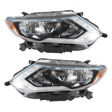Halogen Projector Headlight Pair for 2017-2019 Nissan Rogue 26060-6FL0A 26010-6FL0A