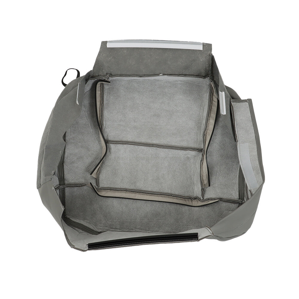 Gray Leather Front Seat Cover Set for 2004-2008 Ford F-150 Lariat FRSD0304DBTL