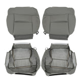Gray Leather Front Seat Cover Set for 2004-2008 Ford F-150 Lariat FRSD0304DBTL