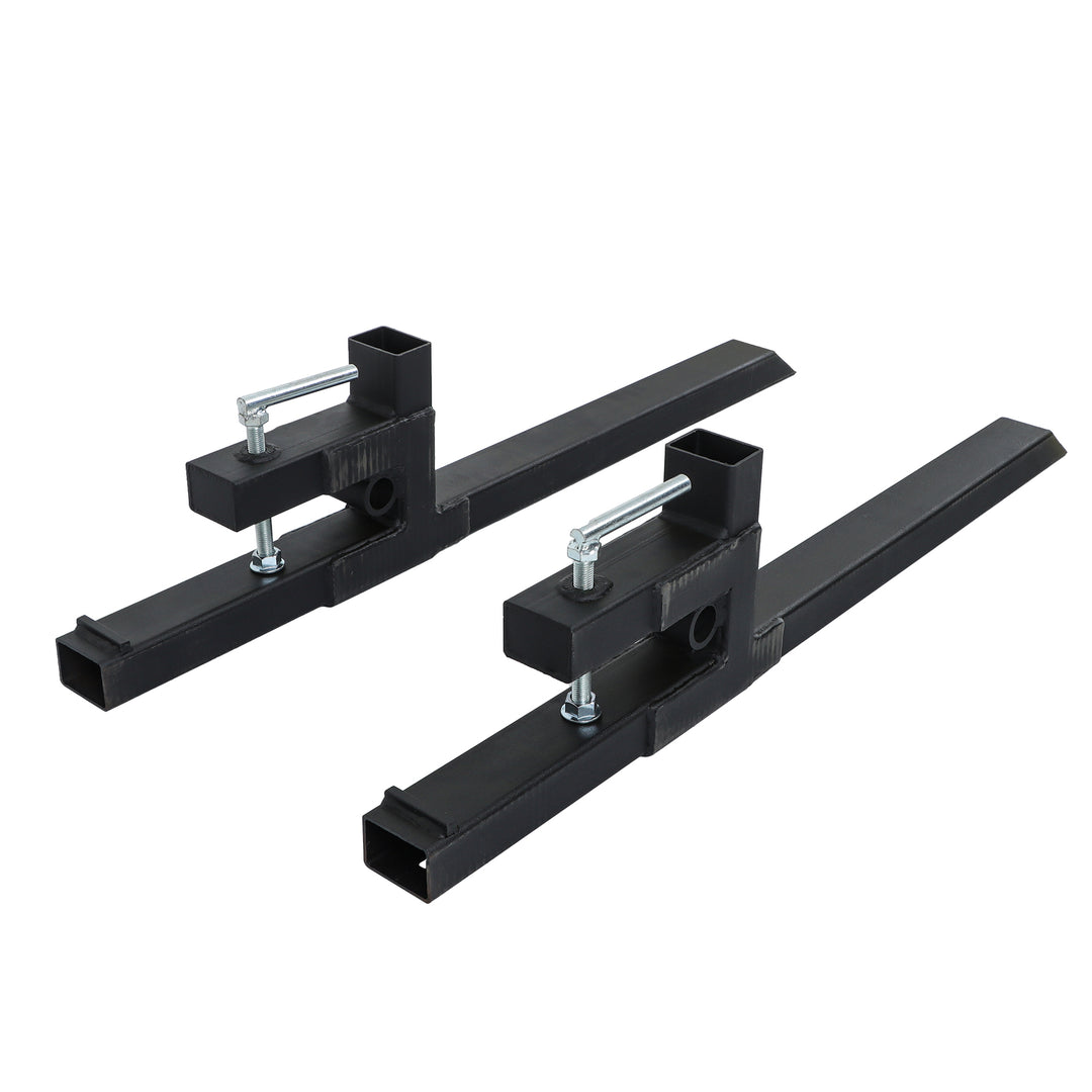43 Inch Clamp-On Pallet Forks 2000 Lb for Tractor and Skid Steer Buckets