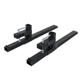 43 Inch Clamp-On Pallet Forks 2000 Lb for Tractor and Skid Steer Buckets
