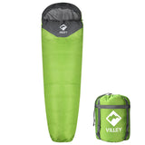 VILLEY Mummy Sleeping Bag, 3-Season, 41°F Comfort