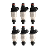 Fuel Injector Set of 6 1400cc for Toyota 7M-GE 7M-GTE 1JZ 2JZ Engines