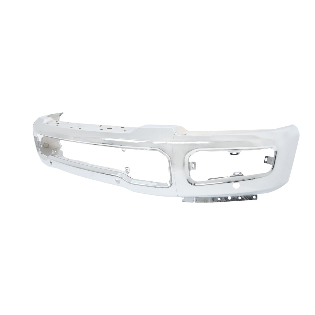 Chrome Split Front Bumper with Sensor Holes for 2023-2024 Ford F-250 F-350 Super Duty