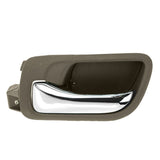 Front Interior Door Handle Pair, Taupe, for 2003-2007 Honda Accord Sedan