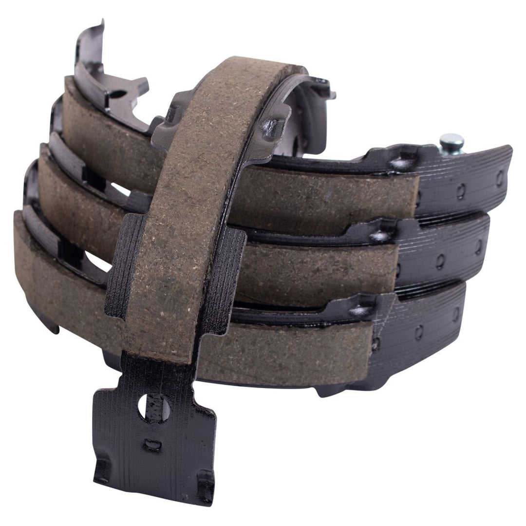 Rear Ceramic Brake Pad, Rotor and Parking Brake Shoe Kit for 2012-2017 Toyota Prius V and 2016-2019 Mirai