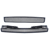 Front Upper and Lower Mesh Grille Set for 2007-2014 Chevrolet Tahoe Suburban