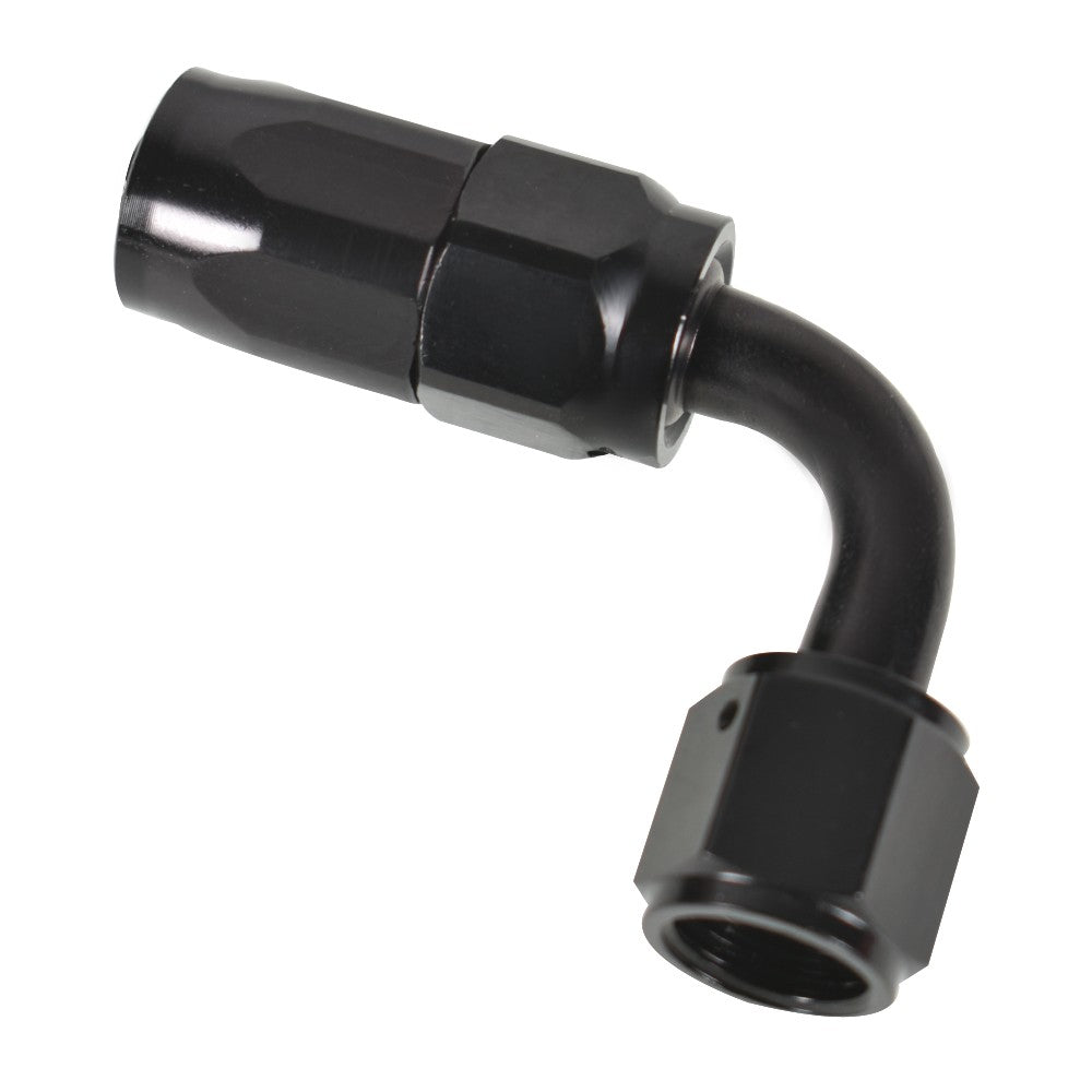 -6AN 90 Degree Swivel Hose End Fitting 2 Pack Black