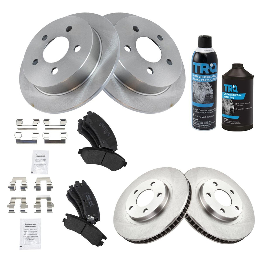 Front & Rear Semi-Metallic Brake Pad & Rotor Kit for 2000-2005 Chevrolet Impala & Monte Carlo