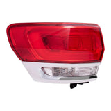 Tail Light for 2014-2021 Grand Cherokee Chrome Body Mount without Platinum Insert 2222-3565L - product image