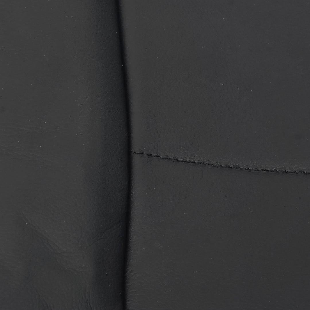Black Leather Front Seat Cover Set Top and Bottom for 2008-2012 Jeep Wrangler