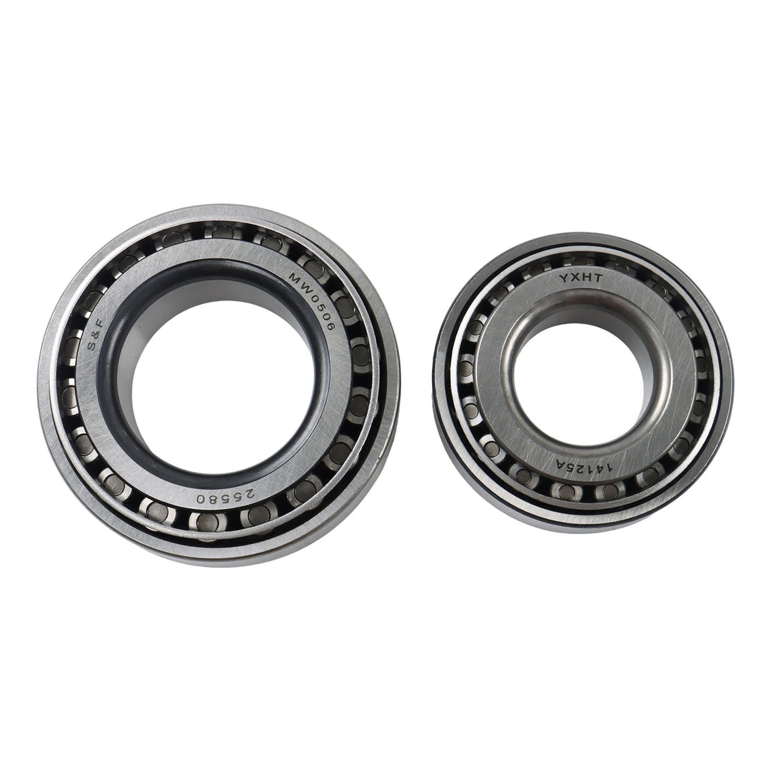 4 Inch Drop 42 Inch Weld-On Spindle Pair with Hubs for 7000 Lb Trailer Axle