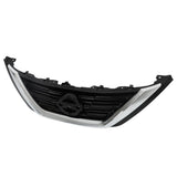 Chrome and Black Front Upper Grille for 2016-2018 Nissan Altima