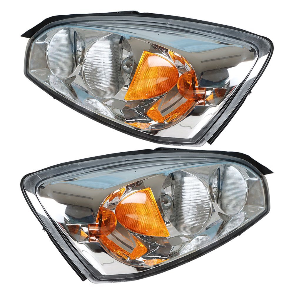 Halogen Headlight Pair for 2004-2008 Chevrolet Malibu 15851373 15851372