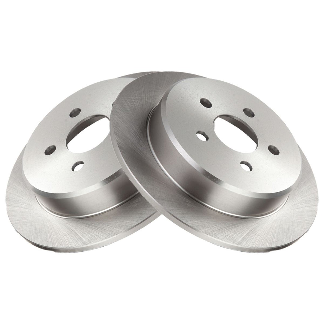 Front and Rear Brake Rotor Set for 2000-2005 Dodge Neon and 2000-2001 Plymouth Neon