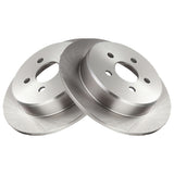 Front and Rear Brake Rotor Set for 2000-2005 Dodge Neon and 2000-2001 Plymouth Neon