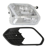 Left Driver Fog Light with Black Bezel for 2017-2019 Ford Escape