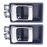 Set of Inside Blue & Chrome Door Handles for 86-97 Nissan Pickup Truck ADS2951BUC-2 - product image