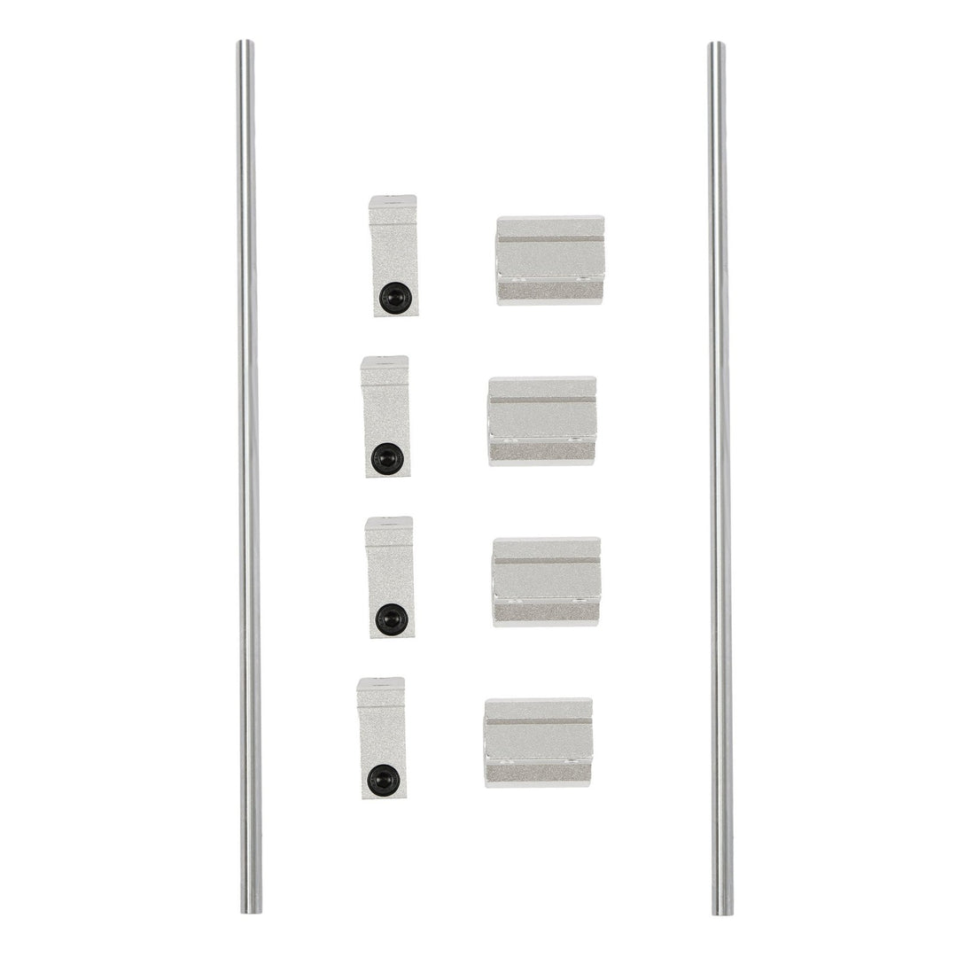 8mm x 350mm Linear Rail Shaft Kit with SCS8UU Bearings and SK8 Supports
