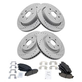 Front & Rear Performance Ceramic Brake Pad & Rotor Kit for 2008-2009 Pontiac G8 6.0L