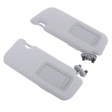 Sun Visor Pair with Mirror Gray for 2009-2013 Toyota Corolla