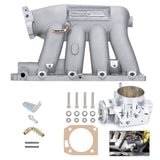 Silver RBC Intake Manifold with Throttle Body for 2006-2011 Honda Civic Si IM52S