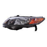 Headlight fits 2006-2009 Civic Si Coupe Left 33151SVBA01 HO2502133 7221-0102L - product image