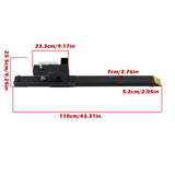 43 Inch Clamp-On Pallet Forks 2000 Lb for Tractor and Skid Steer Buckets