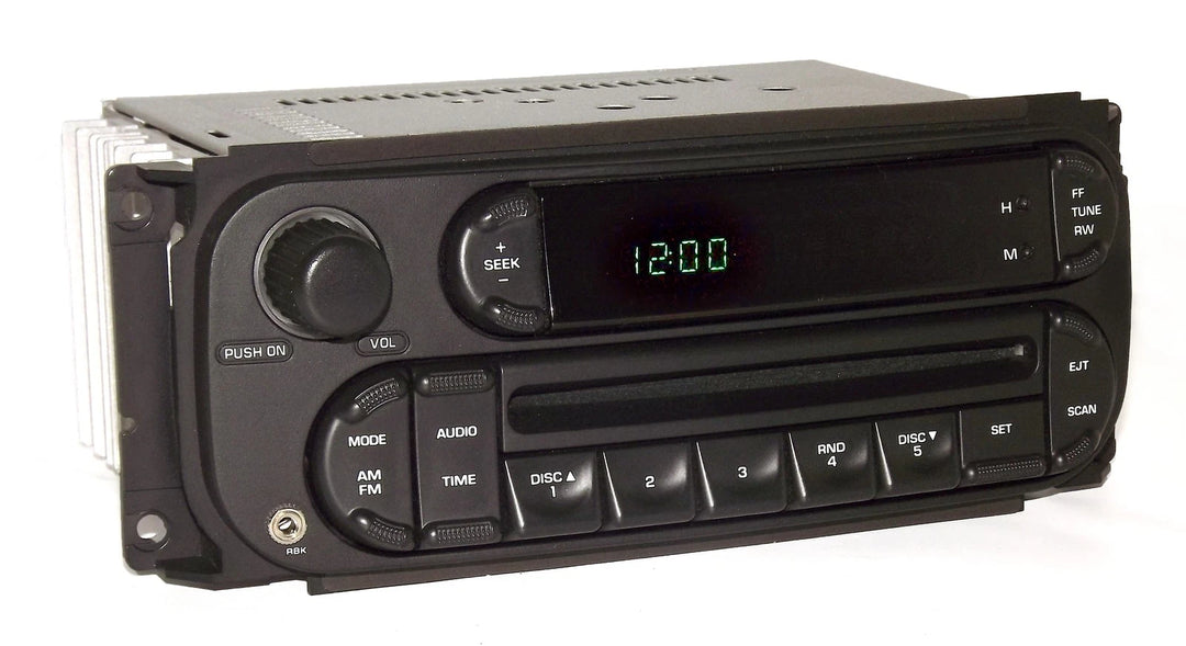 Chrysler Jeep Dodge Car Truck Radio 02-07 AM FM CD Player Aux Input RBK Digital P05091506AG - product image