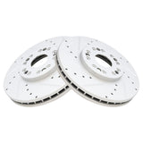Front Drilled & Slotted Performance Brake Rotors for Lexus GS, IS, SC & LS400